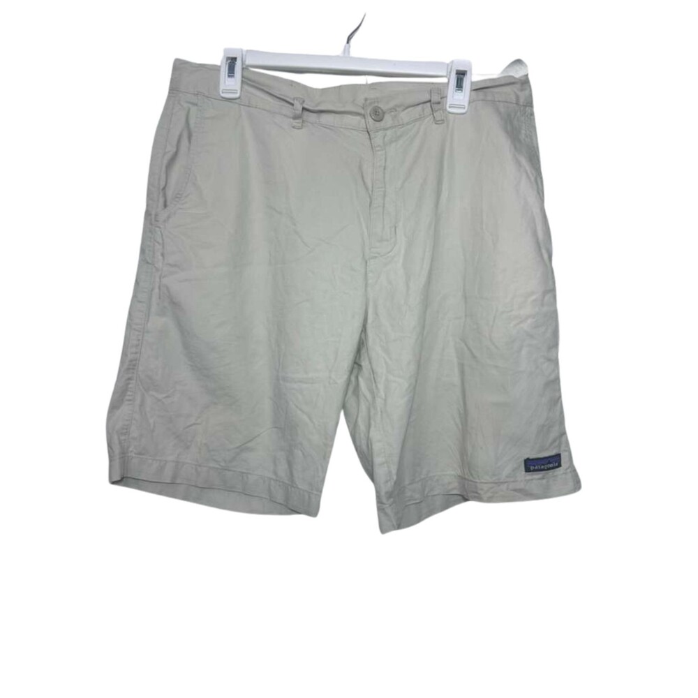 Patagonia Shorts Men's Size 34 Beige Organic Cotton Lighweight All-Wear Hemp